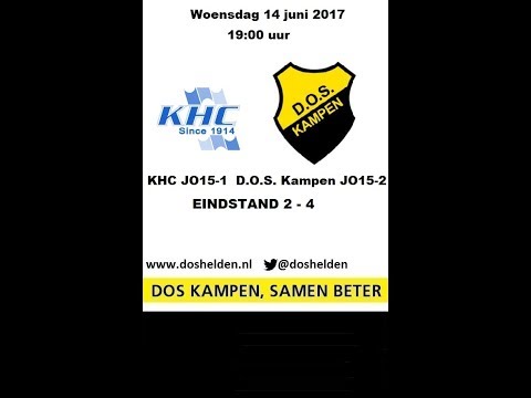 Doshelden Kampen: 14-06-2017 KHC JO15-1 - Dos Kampen JO15-2  (2-4)