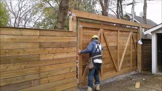 Sliding Wooden Gate