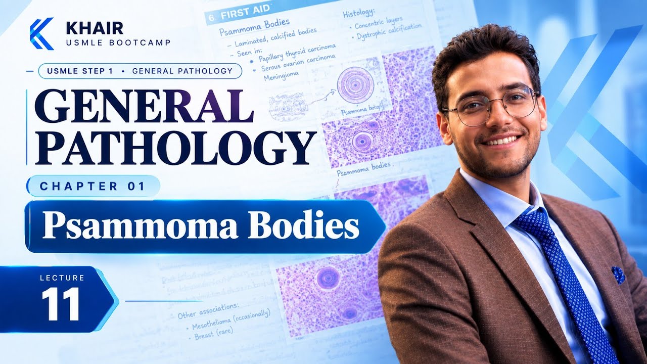 GENERAL PATHOLOGY 10 (Psammoma bodies) | DR. KHAIR USMLE STEP 1 