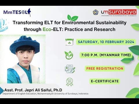 Transforming ELT for Environmental Sustainability through Eco-ELT: Practice and Research