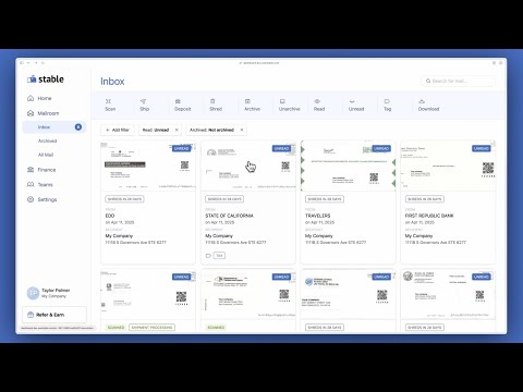 Mail address management video thumbnail