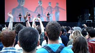 Kraftwerk intro at Longitude 2013