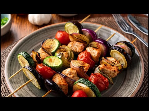 Schaschlik-Rezept – Rezept – Schnell, saftig & mit Gemüse | Einfach & lecker!