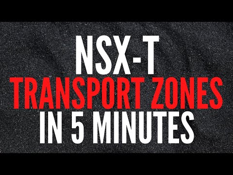 NSX-T Transport Zones in 5 minutes!