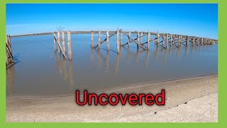 Old bridge Exposed after RECORD LOW WATER LEVELS on Lake Corpus Christi
