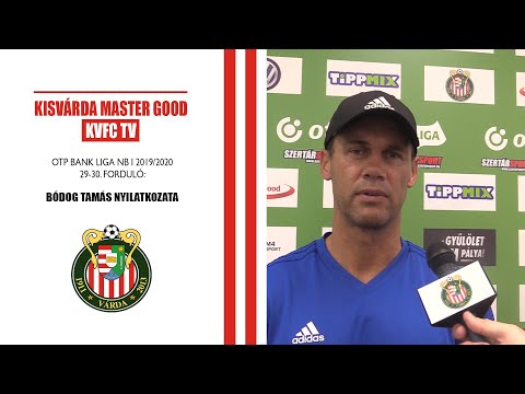 KVFC TV: FTC után, ZTE előtt - Bódog Tamást kérdezte stábunk a két mérkőzés között