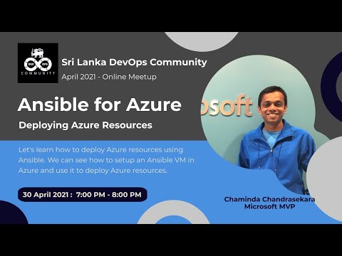 SL DevOps Community Meetup - April 2021 - Ansible for Azure
