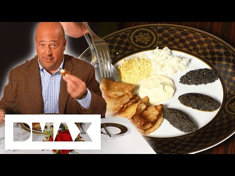 Tasting A Caviar Platter In St. Petersburg | Bizarre Foods