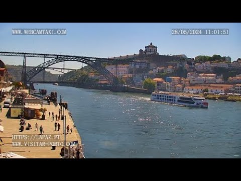 Live webcam view of Ribeira and Douro River Live View