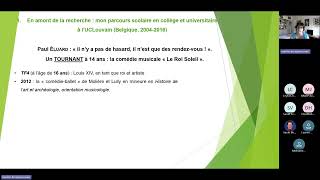 LES DERNIÈRES ACTUALITÉS - Journée des doctorants de l'ADEFFI du 12 septembre 2025, organisée par la représentante des doctorants de l'association, Lauren McShane.