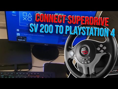 How to connect Superdrive SV 200 to PlayStation 4 - connect Superdrive SV200 to PS4