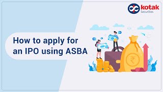 How to apply for IPO through ASBA | Kotak Stock Trading App