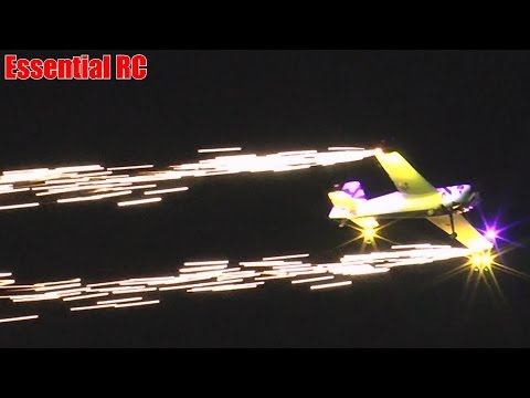 NIGHT FLYING Airtrade 2.7m Raven flown by Simon Wood (Festival of Flight | Weston Park  2015)