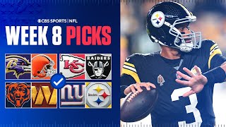 NFL Predictions and Best Bets For EVERY Week 8 Game [Giants at Steelers & MORE]