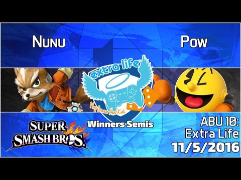 Extra Life: Nunu (Fox) vs. Pow (Pacman) - SSB4 Winners Semis