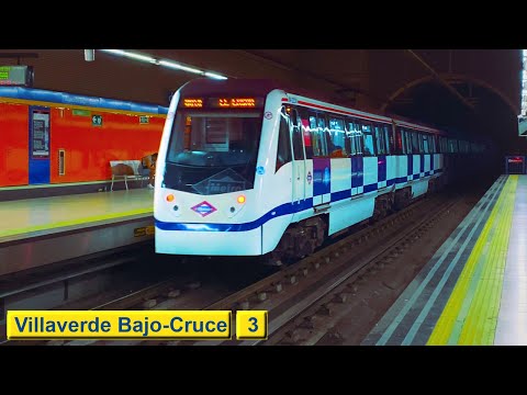 Villaverde Bajo-Cruce | Line 3 : Madrid metro ( Class 3000 )