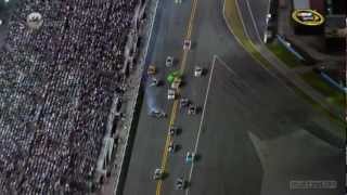 2012 Daytona 500 Big Crash Involving Danica Patrick and Jimmie Johnson
