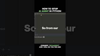 How to set up an AI agent in Python.