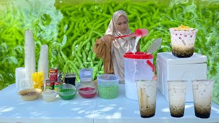 Download lagu AIS CENDOL BIKIN LELEH | BUKAK KEDAI CENDOL DEPAN RUMAH :) | how to make chendol mp3