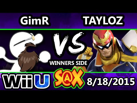 S@X 111 - VGBC | GimR (G&W) Vs. Tayloz (Captain Falcon) SSB4 Tournament - Smash Wii U - Smash 4