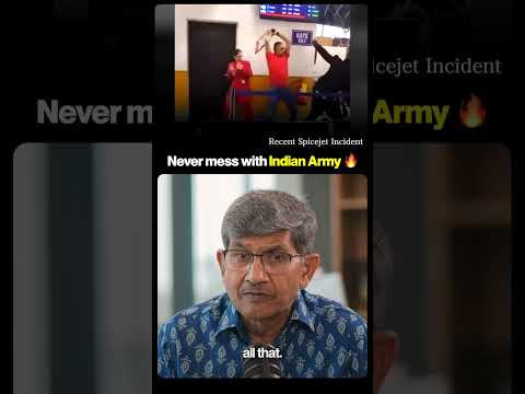 Spice jet incident Kashmir | Attack on Army Officer?