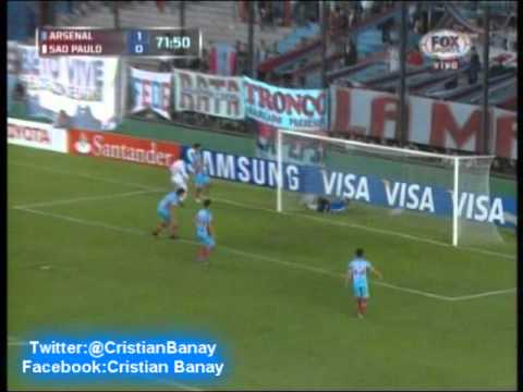 Arsenal 2 San Pablo 1 (Relato Gustavo Cima) Copa Libertadores 2013 (14/3/2013)