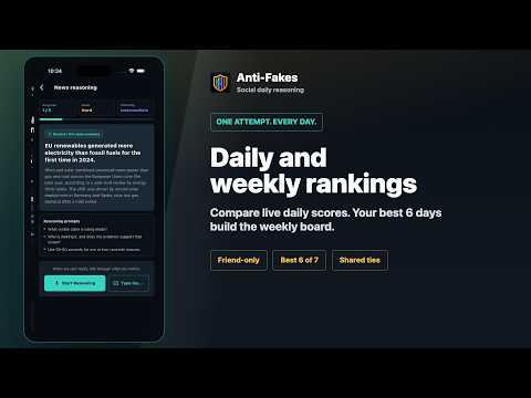 Anti-Fakes: Daily News Quiz video thumbnail