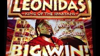 **MEGA WIN** LEONIDAS -KING of the SPARTANS- slot machine HUGE BONUS WIN!