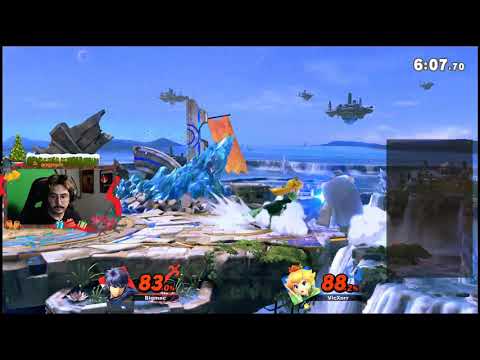 Bigmac 3-0 against vic peach on smash bros