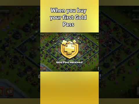 When you buy your first Gold Pass #shorts #clashofclans #coc