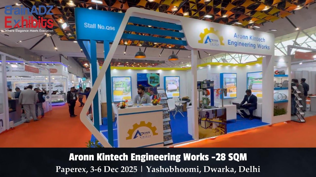 Aronn Kintech Engineering Works at Paperex 2025 - Designed & Built by BrainADZ Exhibits