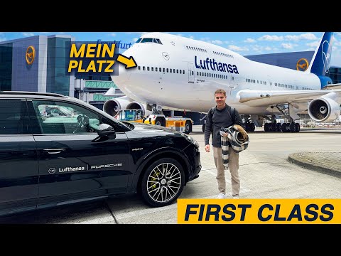 Ich fliege FIRST CLASS mit Lufthansas Boeing-747 in die USA - Luxus pur!