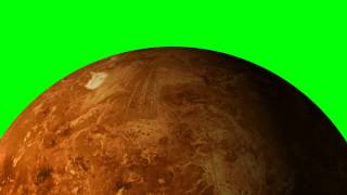 Mars Rotating  - Green Screen Animation