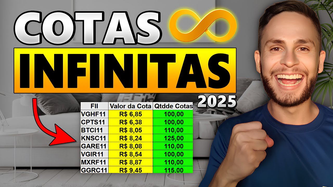 Como gerar COTAS INFINITAS com fiis baratos em 2025 | Como fazer cota infinita com fiis base 10