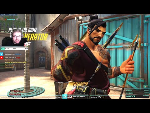 Arrge #1 Hanzo Main - POTG! [ Overwatch Season 28 Top 500 ]