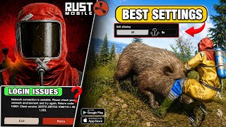 Rust Mobile - Best Settings | Fix Login & Heating Issues & How to Play Different Servers
