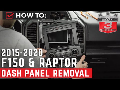 2015 - 2019 F-150 / Raptor Dash Panel Stereo Removal