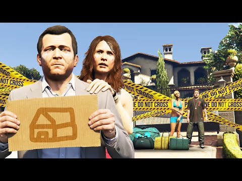 GTA 5 - Michael LEFT His HOUSE After FAMILY Drama - Franklin & Trevor Found out His Painful Decision