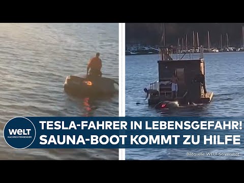 SPEKTAKULÄRE RETTUNG OSLO: Tesla stürzt in eiskalten Fjord – Glücklicher Zufall rettet Leben