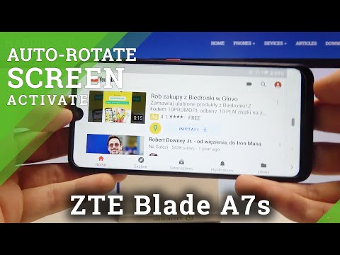 ZTE Blade A7s & Screen Auto-Rotation - Turn On Screen Rotation