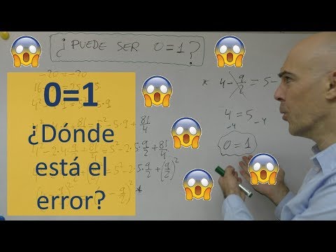 ▷ ¿Puede ser cero igual a uno? ¿Paradoja matemática? Cero es uno. ENCUENTRA EL ERROR