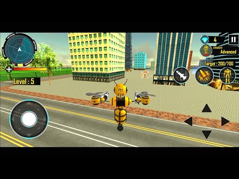 Bee Robot Car Transformation Games - Robot Car Games - Android Gameplay