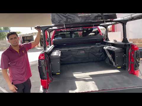 Elevate Truck Bed Rack & BAK Revolver X4s Hard Roll-Up Tonneau Cover W/ RTT