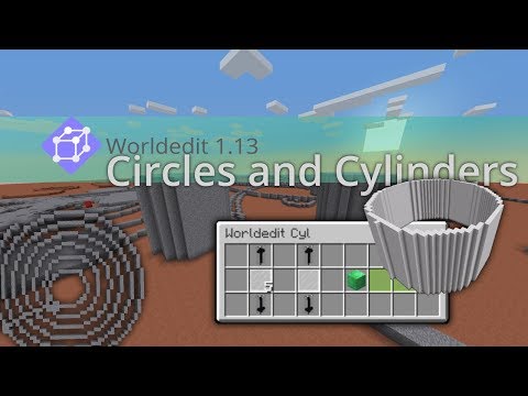 Circles and Cylinders with Minecraft Vanilla Worldedit...
