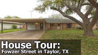 MLS House Tour: 1102 Fowzer St. in Taylor, TX - Walking Distance to Murphy Park