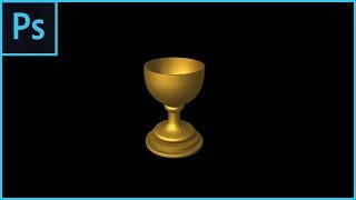 How to make a 3D Gold Cup in Photoshop