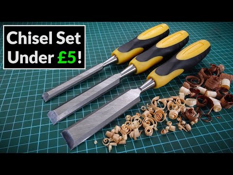 Equip 3 piece Woodworking Chisel Set from Home Bargains - Tool Review
