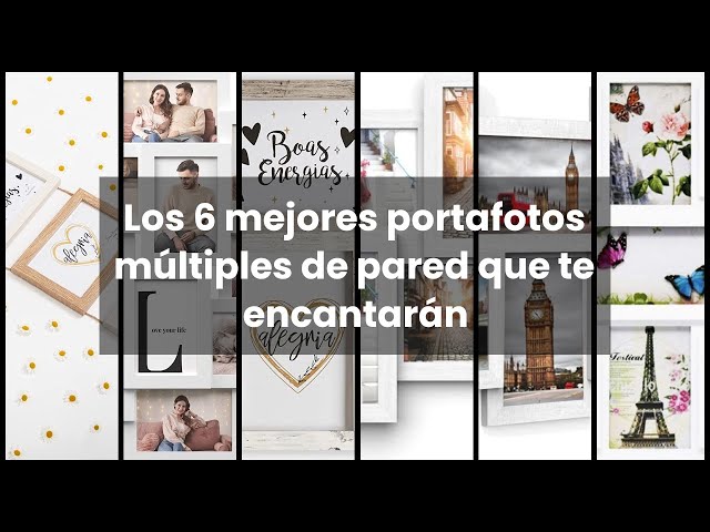 Vídeo relacionado con Americanflat Set de 10 Marcos de Fotos Collage - Portafotos Multiple con 2 de 20x25 cm, 4 de 13x18 cm y 4 de 10x15 cm - Marcos de Pared en MDF Roble Oscuro para Hogar, Oficina y Galería