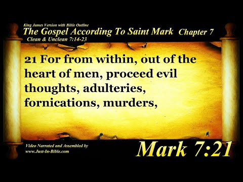Gospel of Mark Chapter 7 - Bible Book #41 - The Holy Bible KJV HD Audio-Text Read Along