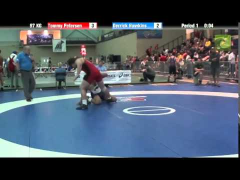 97 KG Tommy Petersen vs  Derrick Hawkins